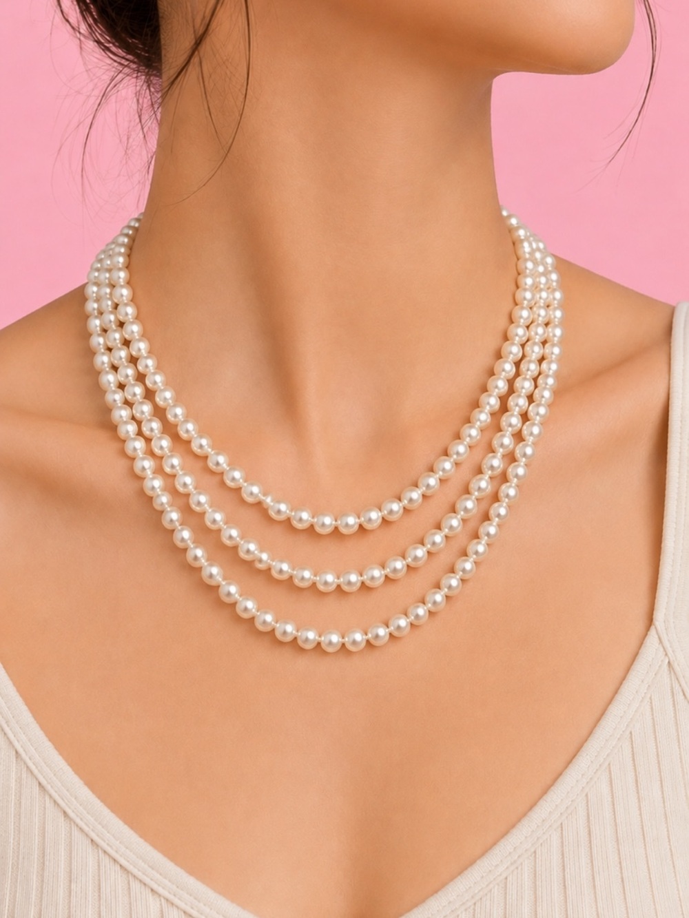 Imitation Pearl Necklace